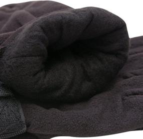 img 1 attached to Pierre Cardin Gloves Fleece Fliptop Men's Accessories for Gloves & Mittens