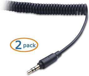 img 3 attached to 🔌 Cable Matters 2-Pack Coiled Audio Cable - 3.5mm Male to Male Stereo Cable - Expands from 2 to 4 Feet