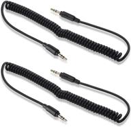 🔌 cable matters 2-pack coiled audio cable - 3.5mm male to male stereo cable - expands from 2 to 4 feet logo