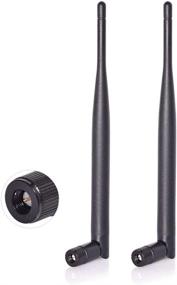 img 4 attached to 📡 Bingfu Dual Band WiFi Antenna (2-Pack) for Wireless Vedio Security IP Camera Recorder Surveillance, SMA Male Antenna, 6dBi, 2.4GHz 5GHz 5.8GHz, Truck Trailer Rear View Backup Camera Reversing Monitor
