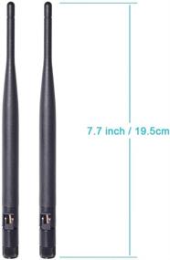 img 3 attached to 📡 Bingfu Dual Band WiFi Antenna (2-Pack) for Wireless Vedio Security IP Camera Recorder Surveillance, SMA Male Antenna, 6dBi, 2.4GHz 5GHz 5.8GHz, Truck Trailer Rear View Backup Camera Reversing Monitor