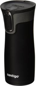 img 2 attached to ☕ 16oz Matte Black Contigo Autoseal West Loop Stainless Steel Travel Mug with Convenient Easy-Clean Lid