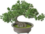 🌳 artificial bonsai pine tree – faux plastic potted plant for home decoration and desktop display – house plants bonsai plant логотип