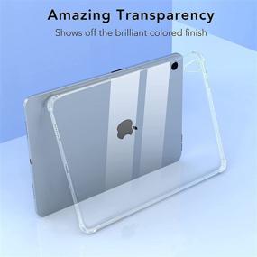 img 2 attached to 📱 IVSOTEK Clear Case for iPad Mini 6 (2021 Model) - Ultra Slim Transparent Soft TPU Back Cover, Clear Skin for iPad Mini 6