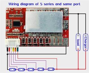 img 3 attached to 🔋 Качественная литий-полимерная аккумуляторная ячейка WSDMAVIS 18650 со встроенной платой PCB BMS с 50-Амперной защитой при зарядке и функцией балансировки - 1 шт., 4S/5S, 3.7В.