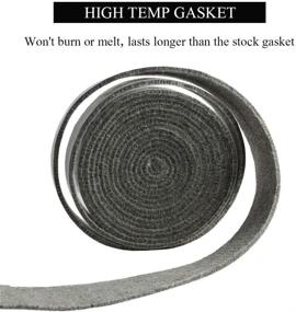 img 1 attached to 🔥 KAMaster High Temperature Grill Gasket Replacement for Large/XLarge Big Green Egg BBQ Smoker - Pre-Shrunk Accessories with Self-Adhesive Felt Strip 14ft Long, 7/8" Wide, 1/8" Thick