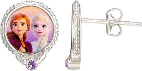 img 4 attached to Disney Frozen Sisters Crystal Earrings