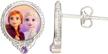 disney frozen sisters crystal earrings logo