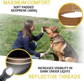 img 1 attached to Ultimate Tactical Dog Collar with Handle - Large Breed Support - Patch Area and Patches Included