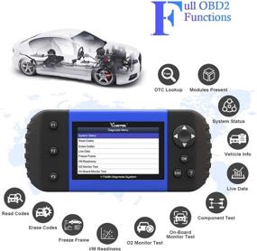 img 1 attached to 🔧 OBD2 Сканер VT600 диагностическое устройство для двигателя ABS SRS - Заморозка изображения, Живые данные, Готовность I/M, Читатель кодов OBDI OBDII EOBD, Прокачка ABS, Программирование ключа, Кодирование форсунок, BMS DPF EPB Сброс масла - 3 системы