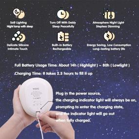 img 1 attached to 🌙 MUID Original Authentic Silicone Slug Night Light for Breastfeeding, Cute Animal Bedside Lamp for Baby Kids Teens, Soft Nursery Squishy Lamp with Touch Sensor for Bedroom