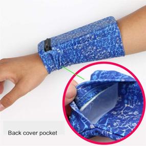 img 1 attached to SIKOYA Universal Phone Holder: Running Sports Armband for Samsung iPhones with Multi-Pocket Wristband