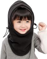 регулируемый ветрозащитный балахон для девочек на холодную погоду - идеальные аксессуары для погоды для детей. логотип
