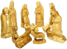 img 1 attached to Large Traditional Bethlehem Olive Wood Nativity Set from Holy Land Market