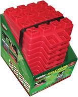 red rv leveling pads - valterra a10-0918 stackers: pack of 10, multi-use logo