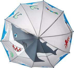 img 2 attached to 🦈 Stay Dry in Style: Kidorable Boys Little Shark Umbrella is the Fin-tastic Accessory Your Little One Needs!