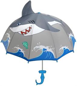 img 3 attached to 🦈 Stay Dry in Style: Kidorable Boys Little Shark Umbrella is the Fin-tastic Accessory Your Little One Needs!