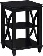 🏠 convenience concepts florence end table, black - stylish and functional accent piece for your home логотип