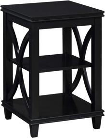 img 4 attached to 🏠 Convenience Concepts Florence End Table, Black - Stylish and Functional Accent Piece for Your Home