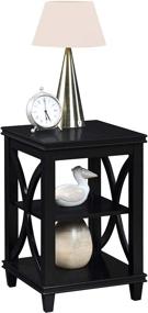 img 3 attached to 🏠 Convenience Concepts Florence End Table, Black - Stylish and Functional Accent Piece for Your Home