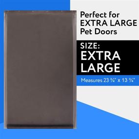 img 3 attached to 🐶 13.75" x 23.75" XL Dog Door Flap - Compatible with PetSafe Freedom Doggie Doors PAC 11-11040 - Flexible Weather-Resistant Material - Replacement Flap for Extra Large Doggie Doors