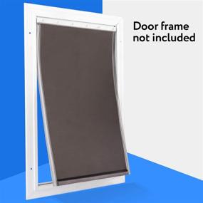 img 2 attached to 🐶 13.75" x 23.75" XL Dog Door Flap - Compatible with PetSafe Freedom Doggie Doors PAC 11-11040 - Flexible Weather-Resistant Material - Replacement Flap for Extra Large Doggie Doors