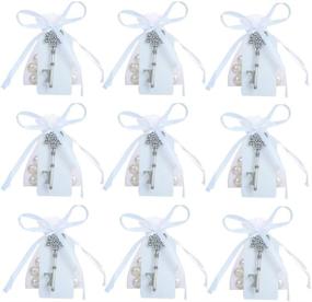 img 2 attached to GuiHe Pack of 60 Silver Skeleton Key Bottle Opener: Perfect Wedding Favors & Baby Shower Gifts