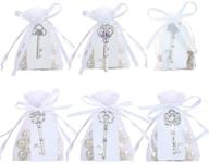 guihe pack of 60 silver skeleton key bottle opener: perfect wedding favors & baby shower gifts логотип