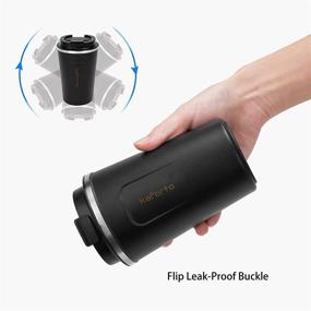 img 1 attached to ☕️ Leakproof Insulated Coffee To Go Travel Mug - 510ml/17oz, Black