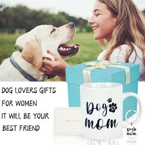 img 2 attached to 🐶 Best Dog Mom Ever Coffee Mug - Funny Dog Mom Mothers Day Birthday Gifts for Women - Gifts for Dog Lovers Pet Owners - 11Oz Mom Mug Cup