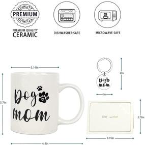 img 3 attached to 🐶 Best Dog Mom Ever Coffee Mug - Funny Dog Mom Mothers Day Birthday Gifts for Women - Gifts for Dog Lovers Pet Owners - 11Oz Mom Mug Cup