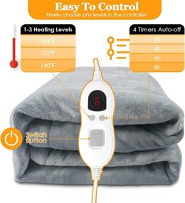 img 2 attached to Heating Blanket Double Flannel Overheating FCC