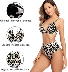 img 1 attached to CharmLeaks Bikini Adjustable Swimsuit Swimwear Women's Clothing and Swimsuits & Cover Ups