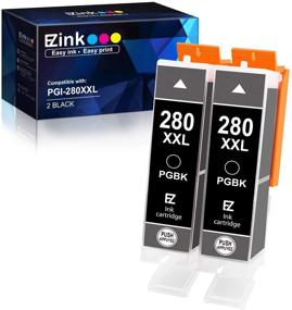 img 4 attached to 🖨️ E-Z Ink Compatible Cartridge Replacement for Canon PGI-280XXL: Perfect for PIXMA TR7520 TR8520 TS6120 TS6220 TS8120 TS8220 TS9120 TS9520 TS9521C Printers (2 PGBK)