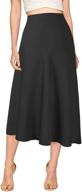 👗 verreisen women's elegant midi satin skirt: stylish high waist skirt for work and casual wear logo