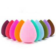 💄 flawless blend: 10pcs makeup sponge set for liquid, cream, and powder - achieve beauty perfection! logo