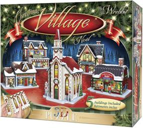 img 4 attached to 3D Christmas Village Puzzle by WREBBIT