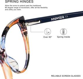 img 2 attached to ✨ ANDWOOD AR003 Women's Blue Light Blocking Cat Eye Glasses: Stylish Bluelight Blocker for Computer Use