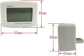 img 2 attached to 🔌 Yeeco Flat Plug AC Voltage Panel Power Meter - LCD Digital Voltmeter Tester for Accurate Voltage Monitoring