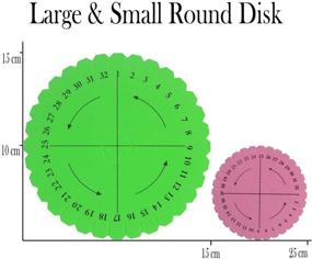 img 1 attached to 🌈 Versatile Kumihimo Disks Set - 4 Varied Looms for Braiding (Small & Large Round/Square Plates) (Multicolour)