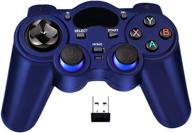 🎮 wireless gaming controller gamepad for pc/laptop (windows xp/7/8/10), ps3, android, steam - blue логотип