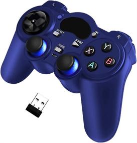 img 3 attached to 🎮 Wireless Gaming Controller Gamepad for PC/Laptop (Windows XP/7/8/10), PS3, Android, Steam - Blue