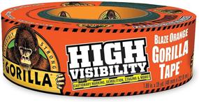 img 4 attached to 🦍 Gorilla High Visibility Duct Tape, 1.88 x 35 yd, Blaze Orange, Pack of 1 (SEO-Optimized)
