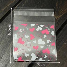 img 1 attached to RAYNAG Resealable Cellophane Adhesive Heart Shaped