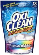 🌈 oxiclean 2-in-1 stain fighter power paks plus color safe brightener - laundry detergent booster (18 paks) logo