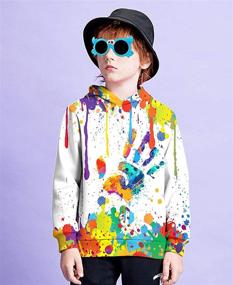 img 2 attached to 👕 Shop Hgvoetty Hoodies: Colorful Novelty Sweatshirts for Boys' Clothing at Fashion Hoodies & Sweatshirts