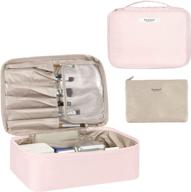 💐 stylish floral hua angel cosmetic bag: your ultimate organizer! logo