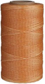 img 4 attached to Candora 260M Sewing Waxed Thread 1MM: Ideal for Chisel Awl Upholstery Shoes Luggage Set – Get It in Khaki! 3 Color Options Available.