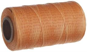 img 3 attached to Candora 260M Sewing Waxed Thread 1MM: Ideal for Chisel Awl Upholstery Shoes Luggage Set – Get It in Khaki! 3 Color Options Available.