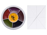 🎃 narrative cosmetics 6 color bruise wheel with latex free foam sponge block - special effects costumes, sfx bruise & wound theatrical makeup: perfect for halloween & cosplay! logo